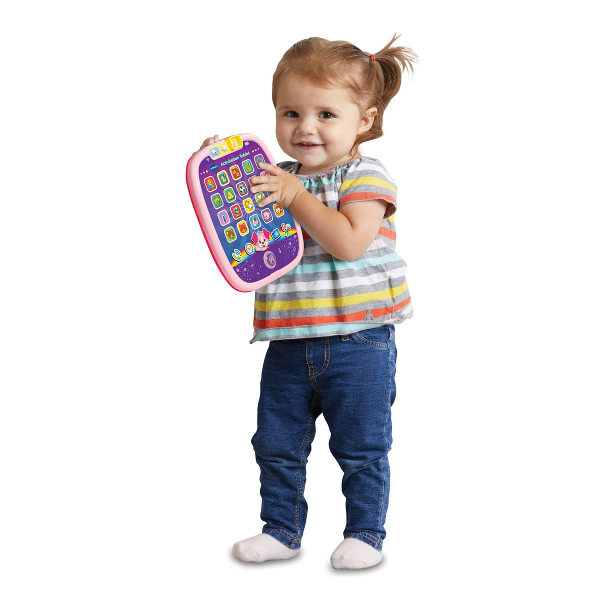 Vtech babyaktivitetstablet - pædagogisk legetøj - legetøjscomputer til børn - former, tal mere - fra 9 til 36 måneder