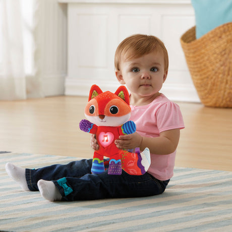 Vtech dyrevenner ræve-kæletøj - interaktivt aktivitetscenter - pædagogisk babylegetøj - gave - 0 år til 3 år