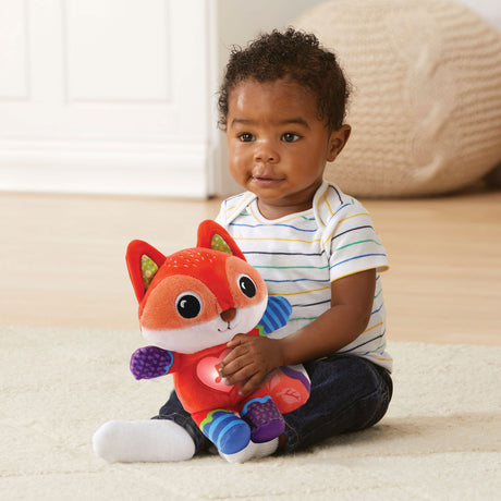 Vtech dyrevenner ræve-kæletøj - interaktivt aktivitetscenter - pædagogisk babylegetøj - gave - 0 år til 3 år