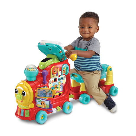 Vtech baby drive lærebogstavlokomotiv - interaktivt pædagogisk legetøj - tal, farver og bogstaver - gave - babylegetøj 1 år til 3 år