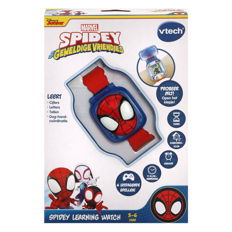 Vtech spidey læringsur - pædagogisk legetøj - lær tal, former og problemløsning at kende - gave - 3 til 7 år