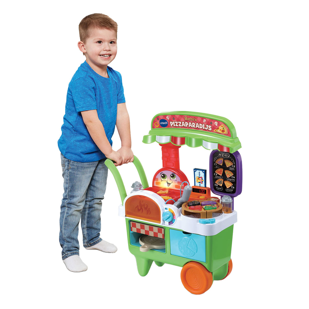 Vtech Marcos pizzaparadis aktivitetscenter - køkkenlegetøj - interaktivt pædagogisk legetøj - gave - børnelegetøj 3 år