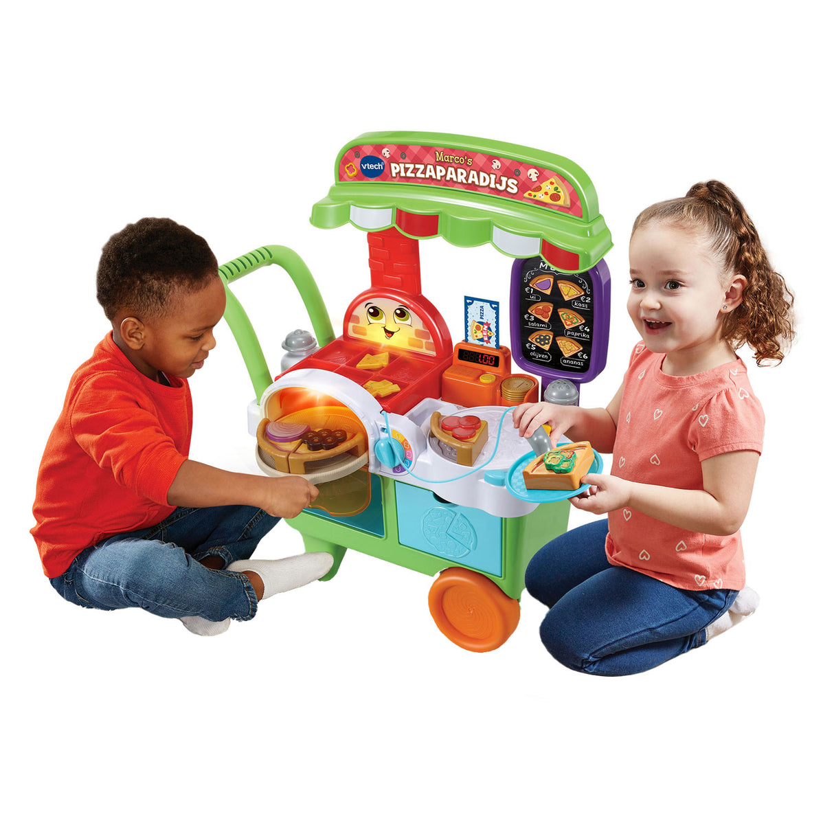 Vtech Marcos pizzaparadis aktivitetscenter - køkkenlegetøj - interaktivt pædagogisk legetøj - gave - børnelegetøj 3 år