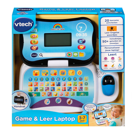 Vtech spillæring bærbar læringscomputer - børns bærbar - pædagogisk interaktivt legetøj - gave - børnelegetøj 3 år
