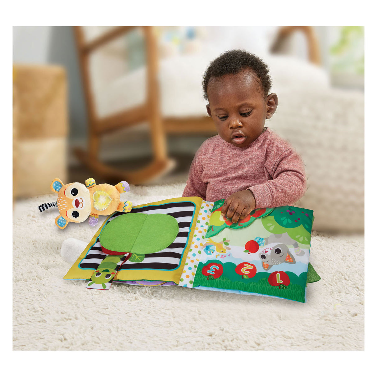 Vtech babys store krammebog - babylegetøj - lærer motorik, musik og lyde - legetøj fra 3 måneder