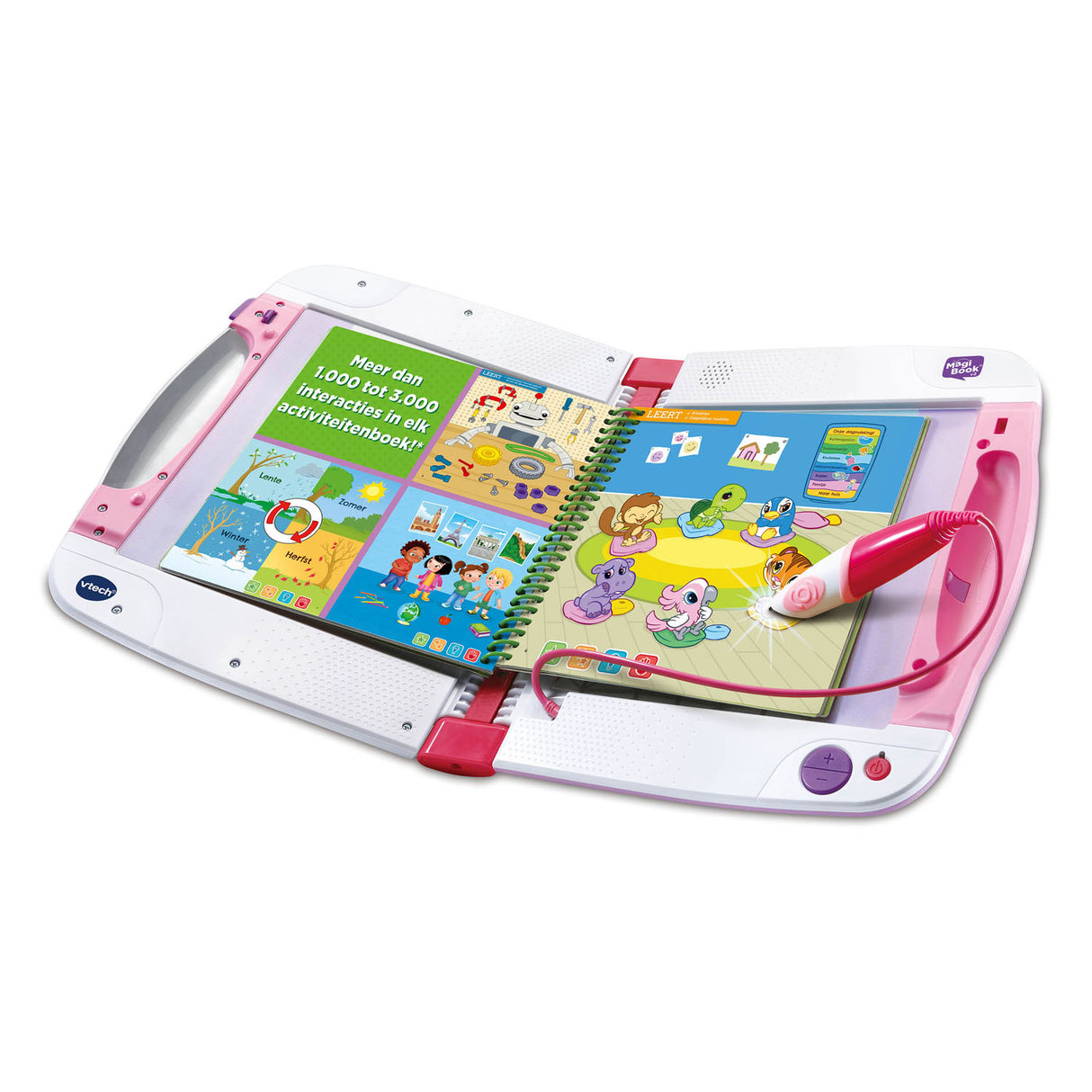 Vtech magibook startsæt pink med demobog