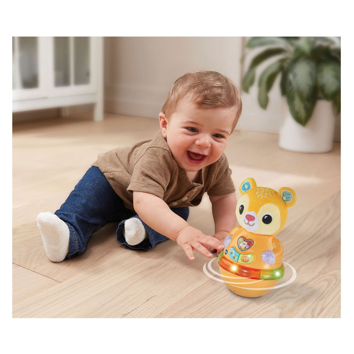 Vtech wobble og læder tumlebjørn