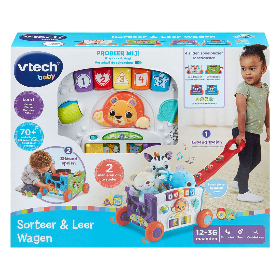 Vtech sorterings- og læringsvogn