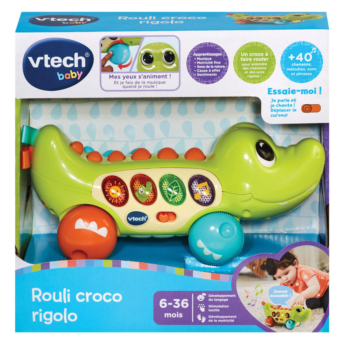 Vtech munter rullekrokodille