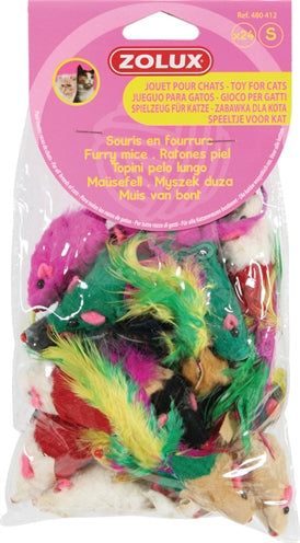 Zolux kattelegetøj pelsmus assorteret