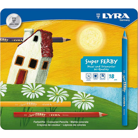 Lyra https: www.cchobby.nl super-ferby-1-coloured-pencils-l-18-cm-refill-6-25-mm-various-colours-18-piece-1-box