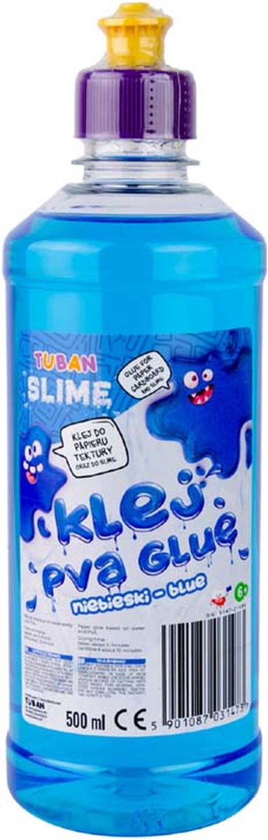 Tuban - pva lim til slim - blå 500 ml