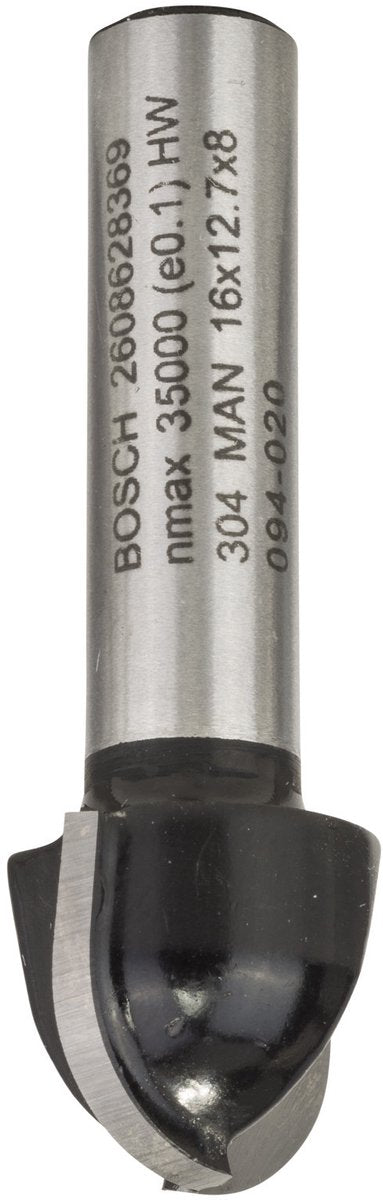 Bosch - halvrunde profilskærere 8 mm, r1 8 mm, d 16 mm, l 12,7 mm, g 45 mm