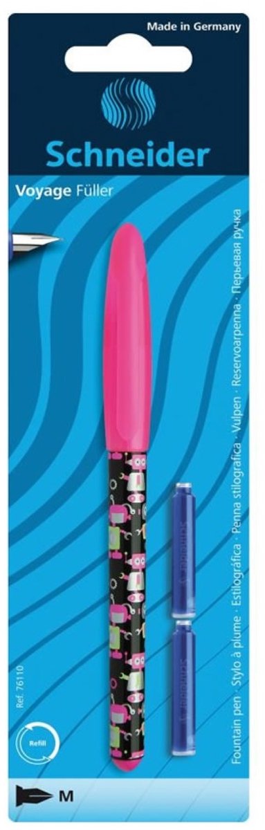 Schneider brevpapir fyldepen voyage pink