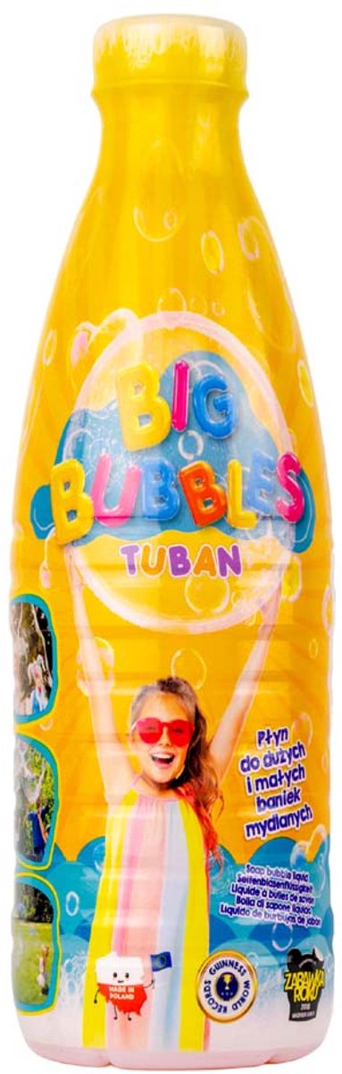 Tuban boble blæser væske - store bobler 1 liter legetøj.