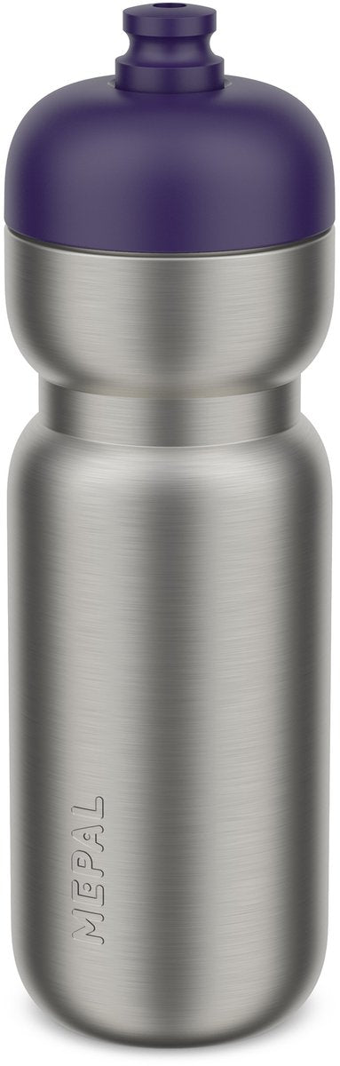 Mepal rustfrit stål pull sport flaske - 800 ml - pak. åben og drik - letvægts rustfrit stål - tåler opvaskemaskine - drikkeflasker - midnatsblå