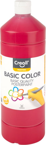 Creall plakatmaling - rød - 1000ml