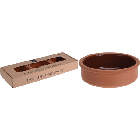 Fremragende husholdningsartikler tapas skåle terracotta 3 stk