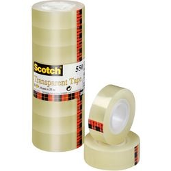 Scotch plakband transparant torenpak 550 19mmx33m 8 rollen