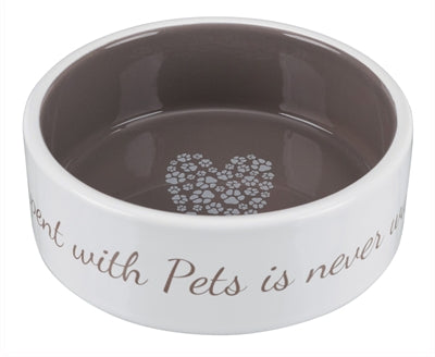Trixie pets home taupe madskål