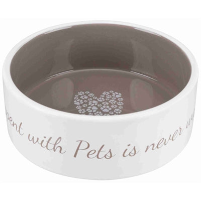 Trixie pets home taupe madskål