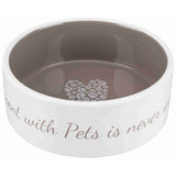 Trixie pets home taupe madskål