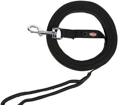 Trixie dog leash tow line webbing black