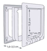 Trixie 4-vejs kattelem elektromagnetisk hvid