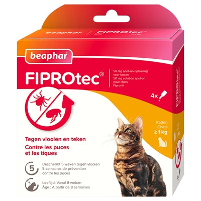 Beaphar fiprotec kat mod loppe kryds