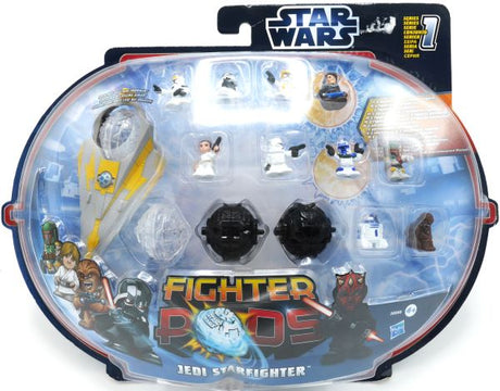Hasbro star wars star fighter pods jedi starfighter serie 1