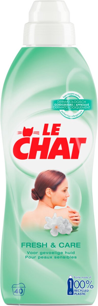 Le chat skyllemiddel - frisk pleje - 40 vaske - 12 x 880 ml - værdipakke