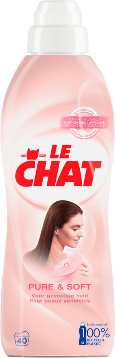 Le chat skyllemiddel - ren blød - 40 vaske - 12 x 880 ml - værdipakke