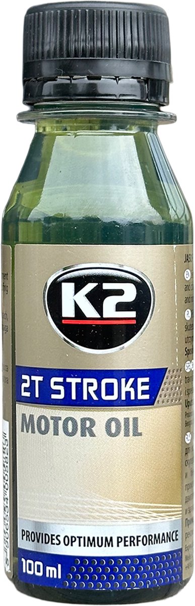 Umærket sans marque 2-takts olie 100ml – blandet smøreolie – totaktsolie – scooter, knallert motorsav – blandingsforhold 1:25 1:50