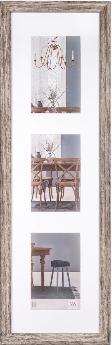 Walther fiorito - mdf træramme - fotostørrelse 3x10x15 cm - valnød