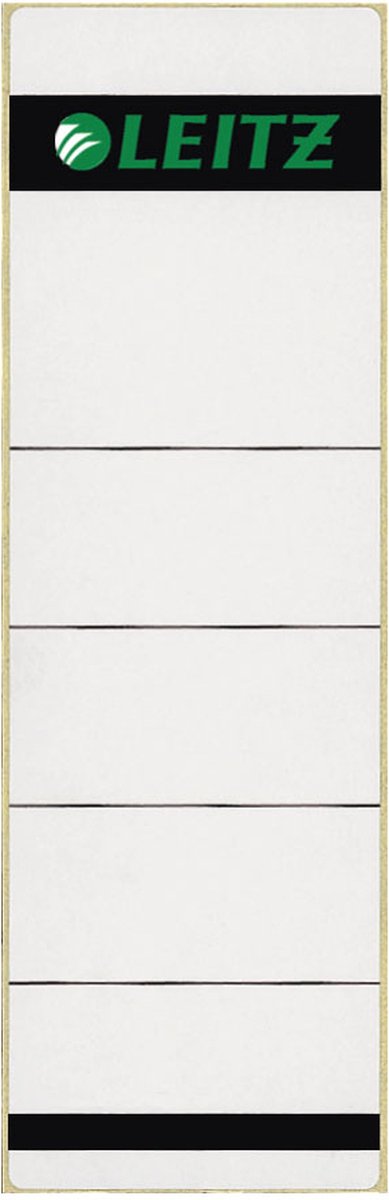 Leitz rygmærke bred kort 62x192 mm selvklæbende grå - 100 stk.