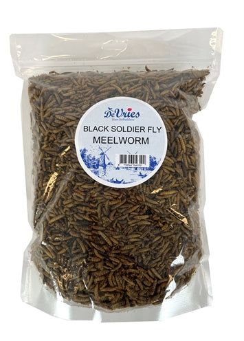 De vries meelworm sort soldat flyve