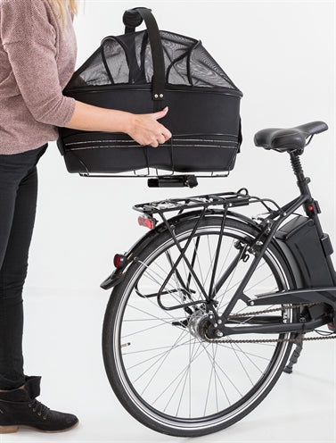 Trixie cykelkurv bagagebærer bred sort