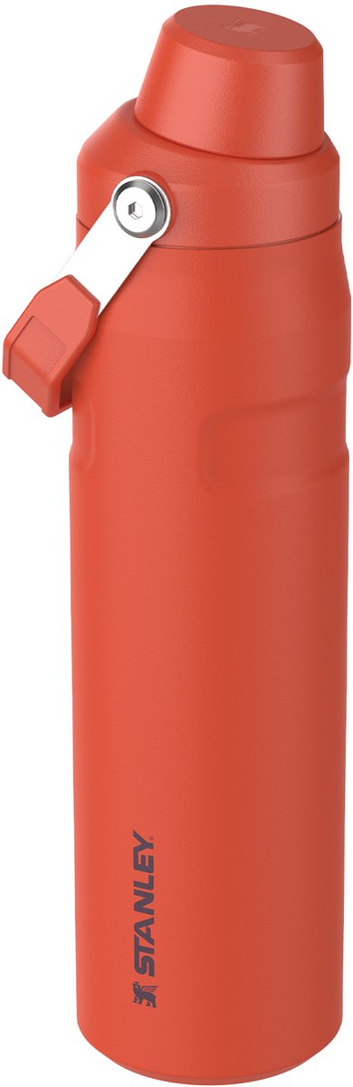 Stanley aerolight iceflow™ vandflaske fast flow 0,6l - holder kold i 10 timer - letvægtsisoleret drikkedunk - tåler opvaskemaskine - lækagesikkert og hurtigdrejbart låg - BPA-fri - tigerlily blomme