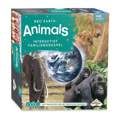 Identitetsspil bbc earth animals interaktivt familiebrætspil