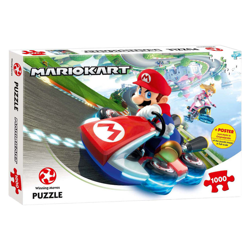 Identitetsspil puslespil mario kart fun racer, 1000 stk.
