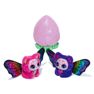 Hatchimals bloomables - kittyfly - interaktivt legetøj og blomst med gentagelig afsløring og transformation, over 100 lyde og svar (stile varierer)