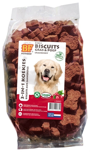 Biofood 3 i 1 hundekiks med tranebær