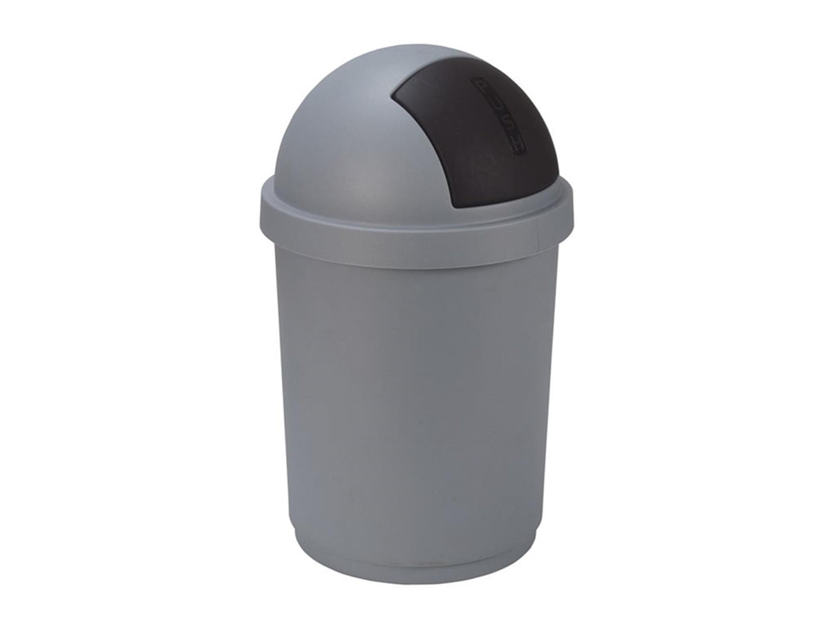 Curver affaldsspand 50l sølv sort - køkkenaffaldsspand i plast.