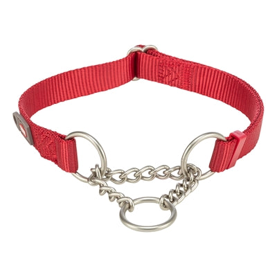 Trixie hundehalsbånd premium halv-slip halsbånd rød