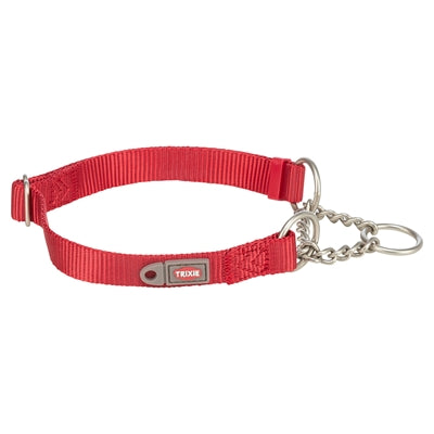 Trixie hundehalsbånd premium halv-slip halsbånd rød