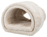 Trixie play tunnel kanin marsvin plys beige