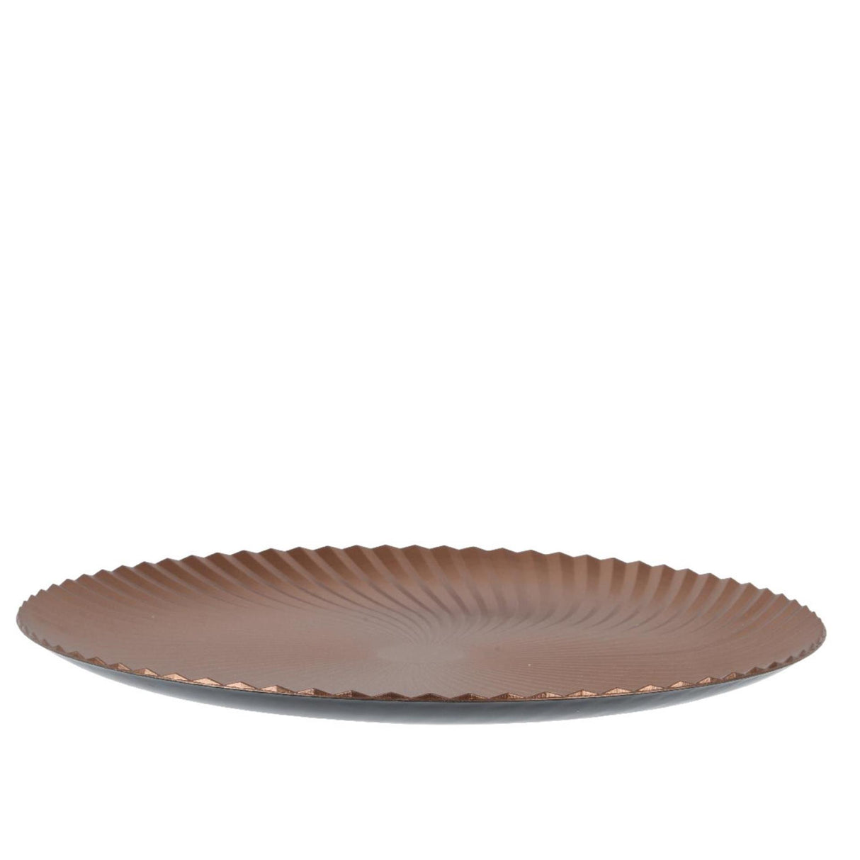 Decoris bundplade brandy ø33xh1,5cm