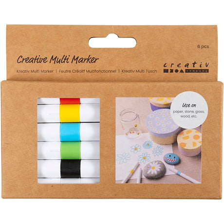 Creativ virksomhed https: www.cchobby.nl creative-multi-marker-line-thickness-4-mm-various-colors-6-piece-1-box