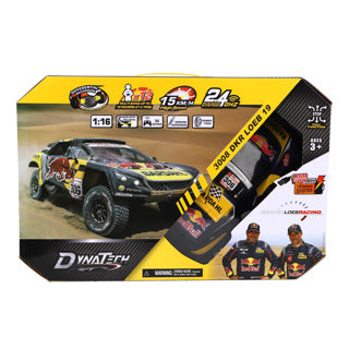 Dynatech radiostyret bil Peugeot 1:16 2.4G 3008 DKR Loeb 19