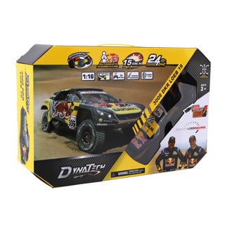 Dynatech radiostyret bil Peugeot 1:16 2.4G 3008 DKR Loeb 19
